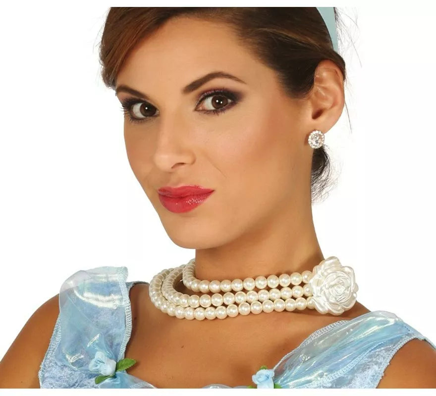 Translation missing: en.Collar de Perlas con Flor