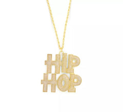 5x5cm Shiny Hip Hop Rapper Necklace