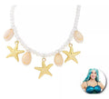 Collar de Sirena estrellas y perlas