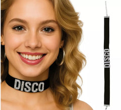 Black Disc Necklace