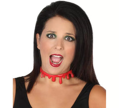 Blood effect necklace 18X12 cm