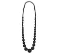 Collar Flamenco cuenta negro de 25 cm
