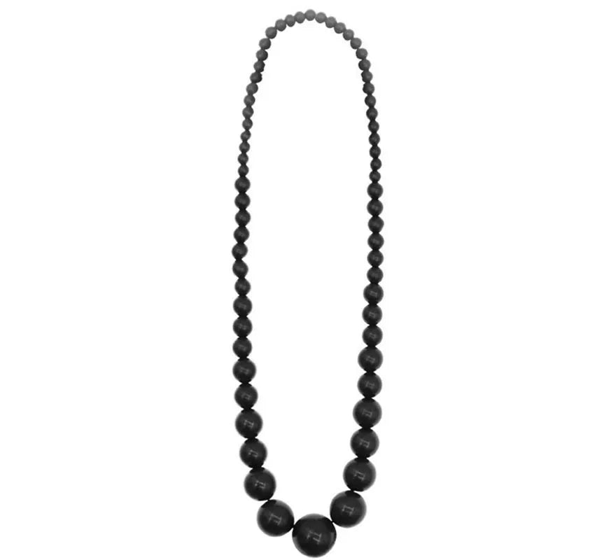 Translation missing: en.Collar Flamenco cuenta negro de 25 cm