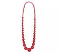 Collar Flamenco cuentas roja de 25 cm