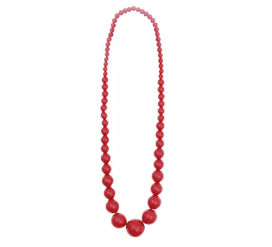 Translation missing: en.Collar Flamenco cuentas roja de 25 cm