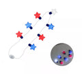 Collar Flashing Estrellas rojas y azules