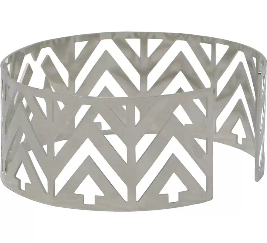 Collar Futurista plateado