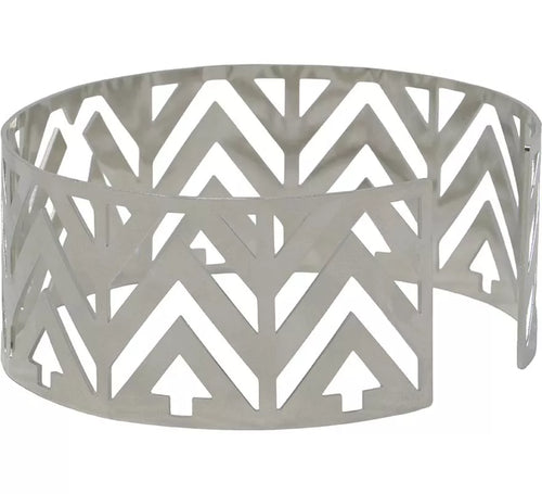 Collar Futurista plateado