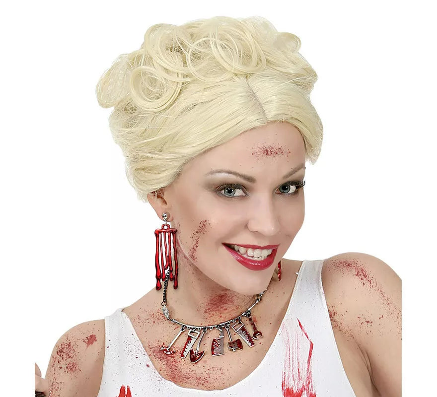 Collar Halloween de Herramientas Ensangrentados