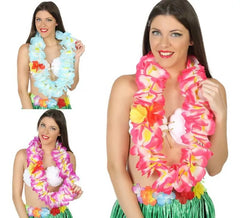 Wide Hawaiian necklace in 3 assorted colors