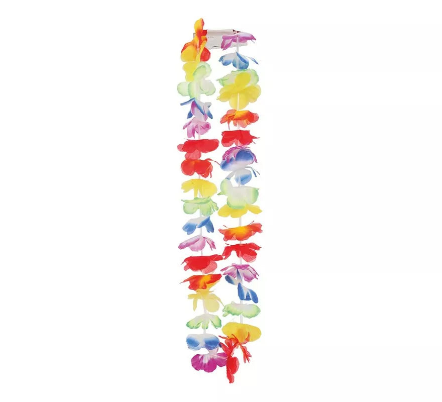 Collar Hawaiano de tela multicolor