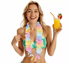 90cm Pastel Hawaiian Necklace