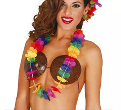 Multicolored Hawaiian necklace