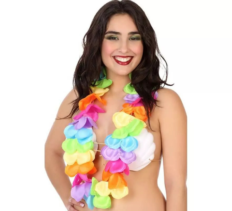 Translation missing: en.Collar Hawaiano Multicolor con Flores Grandes
