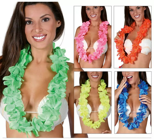 Collar Hawaiano neón de colores surtidos