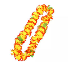 55cm yellow and orange Hawaii necklace