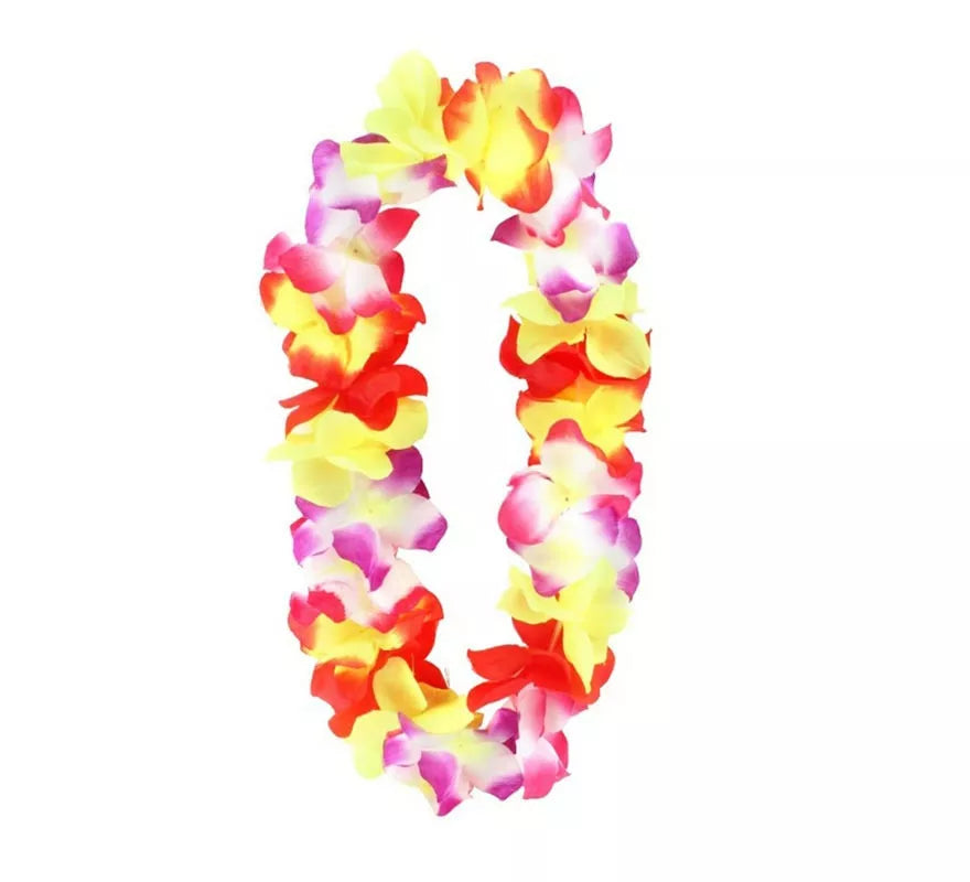 Translation missing: en.Collar Hawaii mediano amarillo y rojo