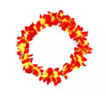 Collar Hawaii mediano rojo y amarillo de 46 cm