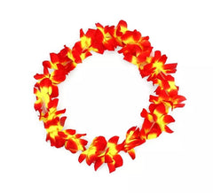 Medium red and yellow Hawaii necklace 46 cm