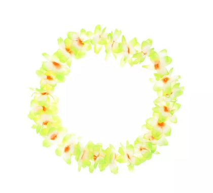 Collar Hawaii mediano verde de 46 cm
