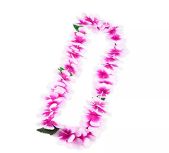 55cm Purple and White Hawaii Necklace