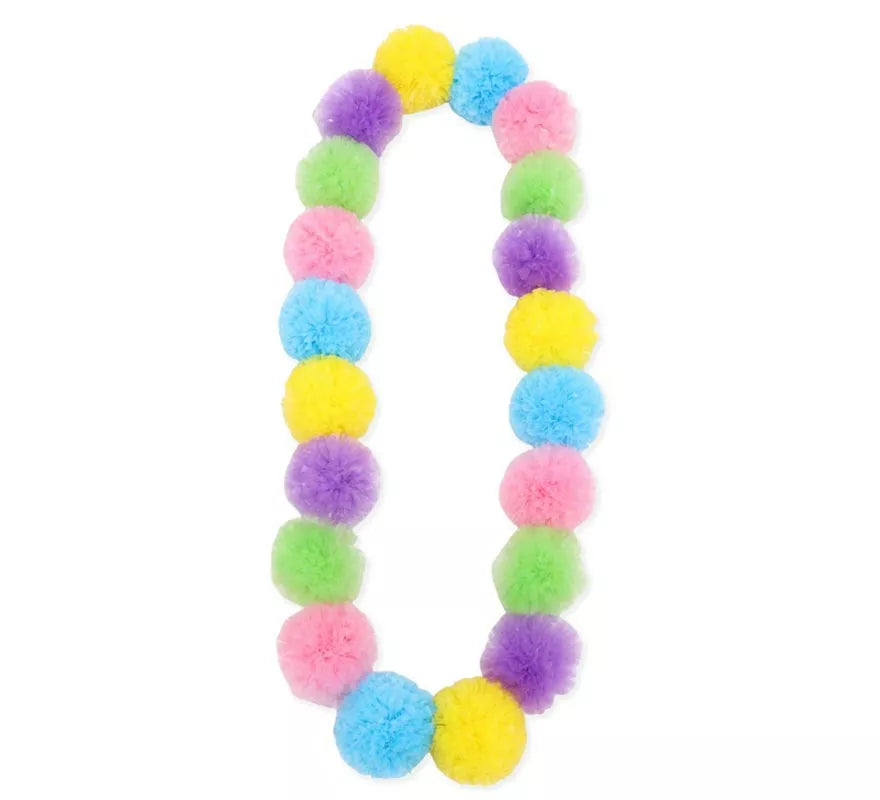 Translation missing: en.Collar Hawaii Pompones en color pastel