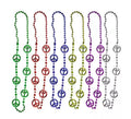 Collar Hippie de 38 cm colores surtidos