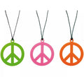 Collar Hippie Símbolo de la Paz en colores surtidos