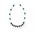 Collar Indígena azul y negro de 25 cm