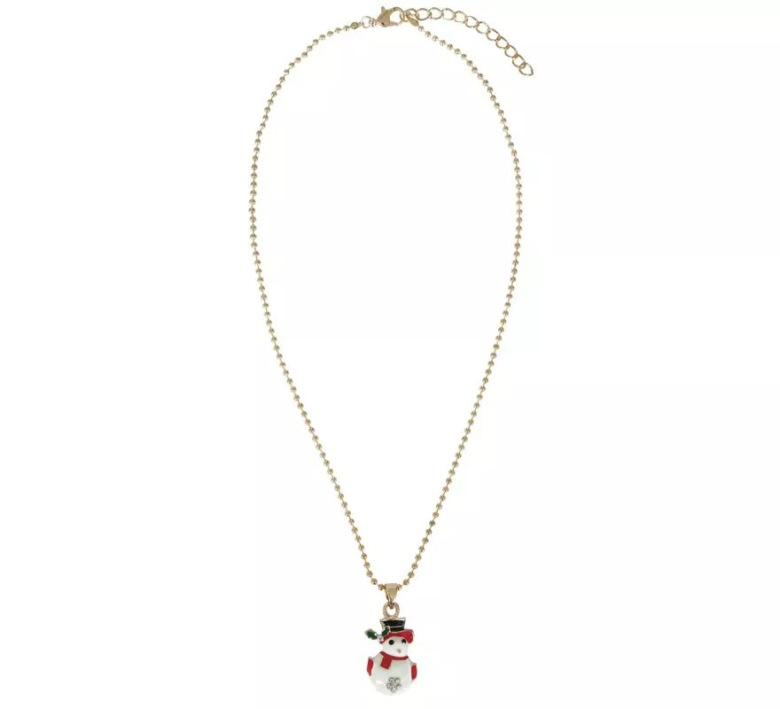 Collar Muñeco de Nieve