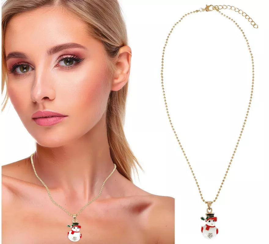 Collar Muñeco de Nieve