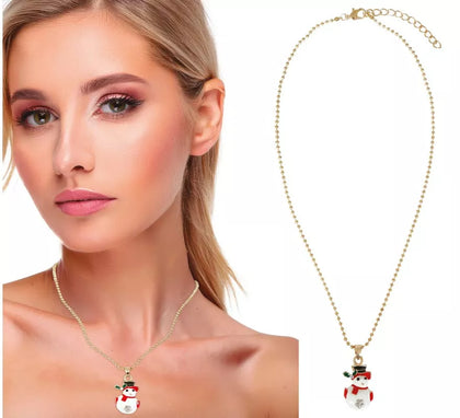 Collar Muñeco de Nieve