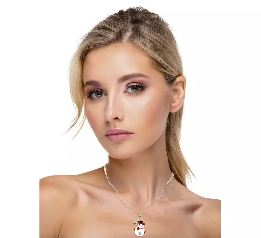 Collar Muñeco de Nieve