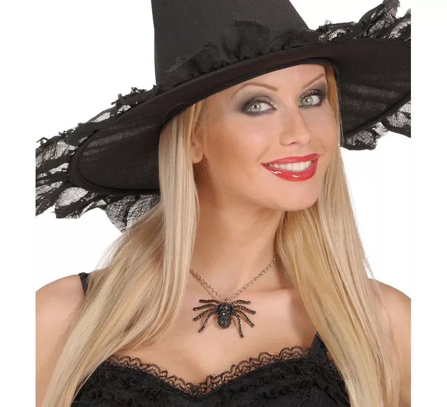 Translation missing: en.Collar Negro de Araña con Pedrería