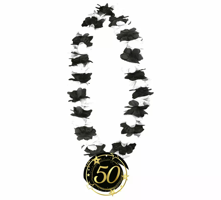 Collar Negro y Blanco de 50 Años