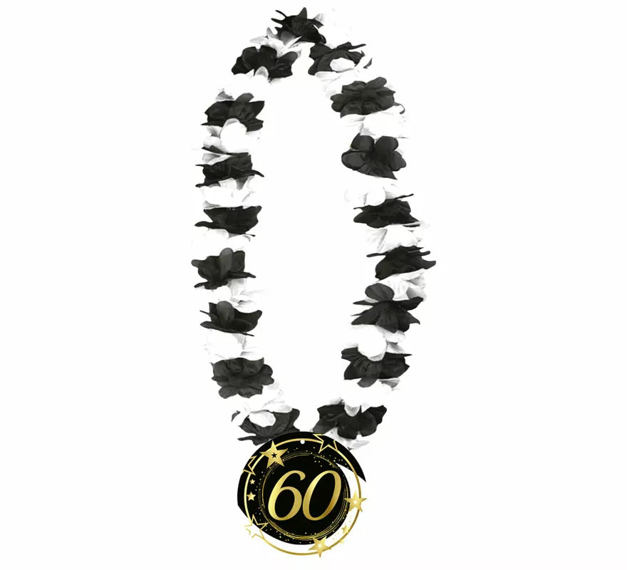 Collar Negro y Blanco de 60 Años