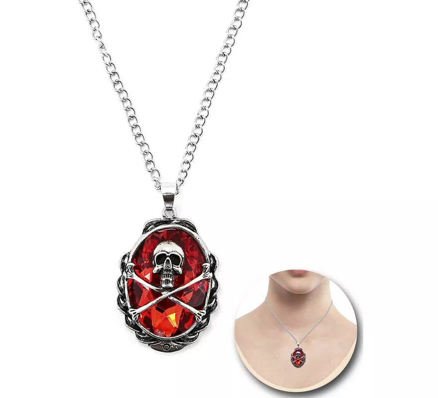 Collar Pirata Diamante rojo