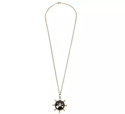 Collar Pirata Timón con calavera