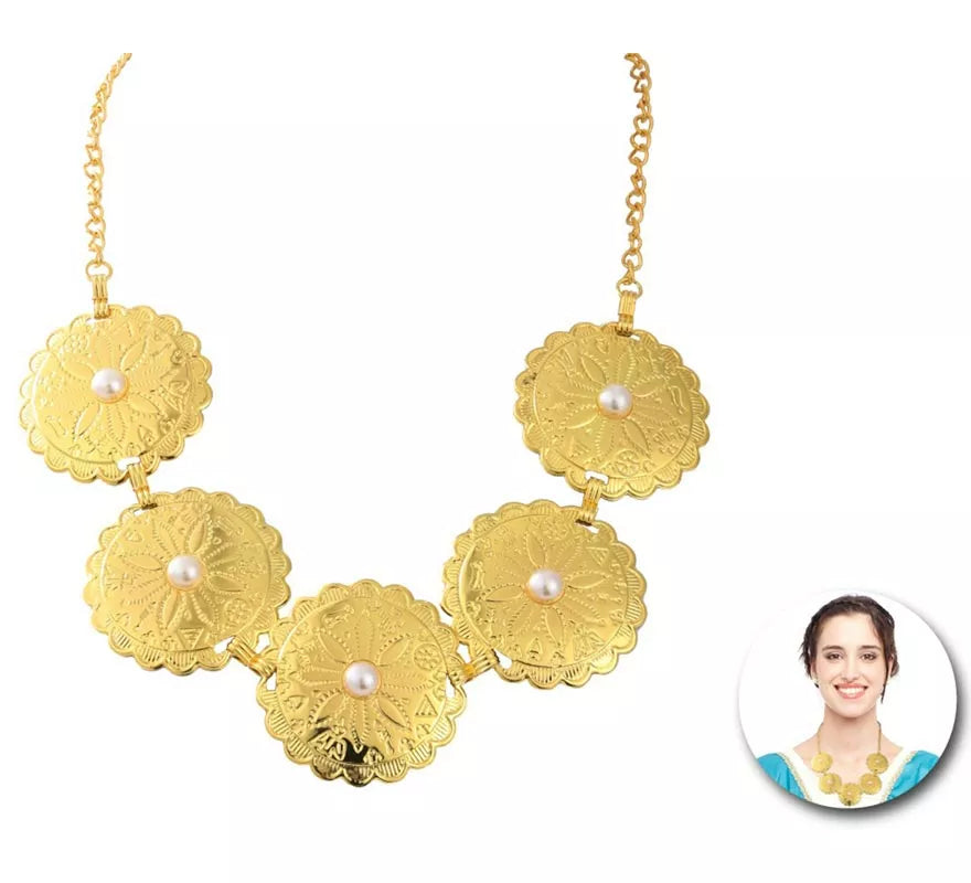 Translation missing: en.Collar Romano de flores doradas