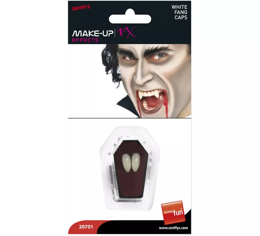 Colmillos de Vampiro funda de diente blancos