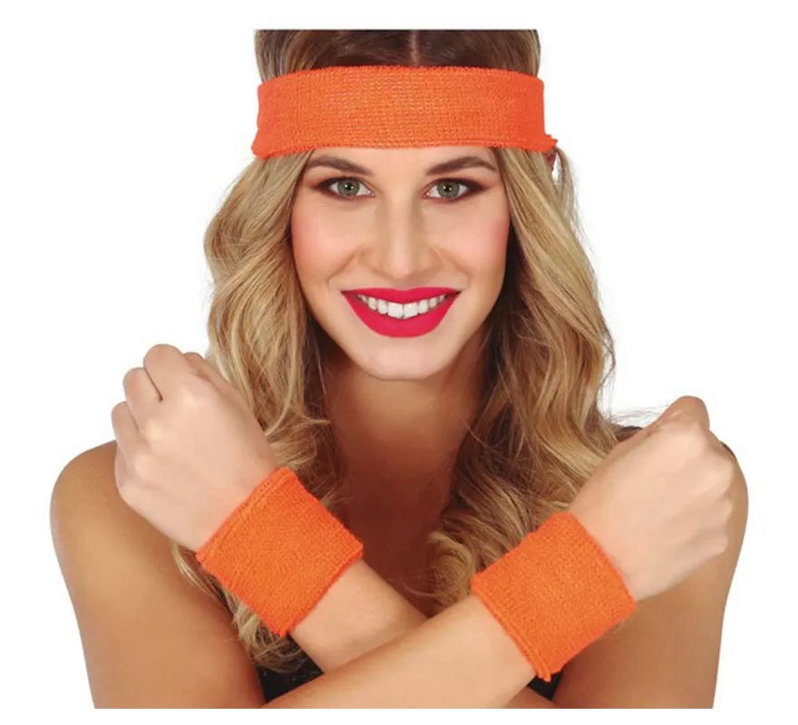 Conjunto de 2 Muñequeras y Cinta en varios colores para mujer