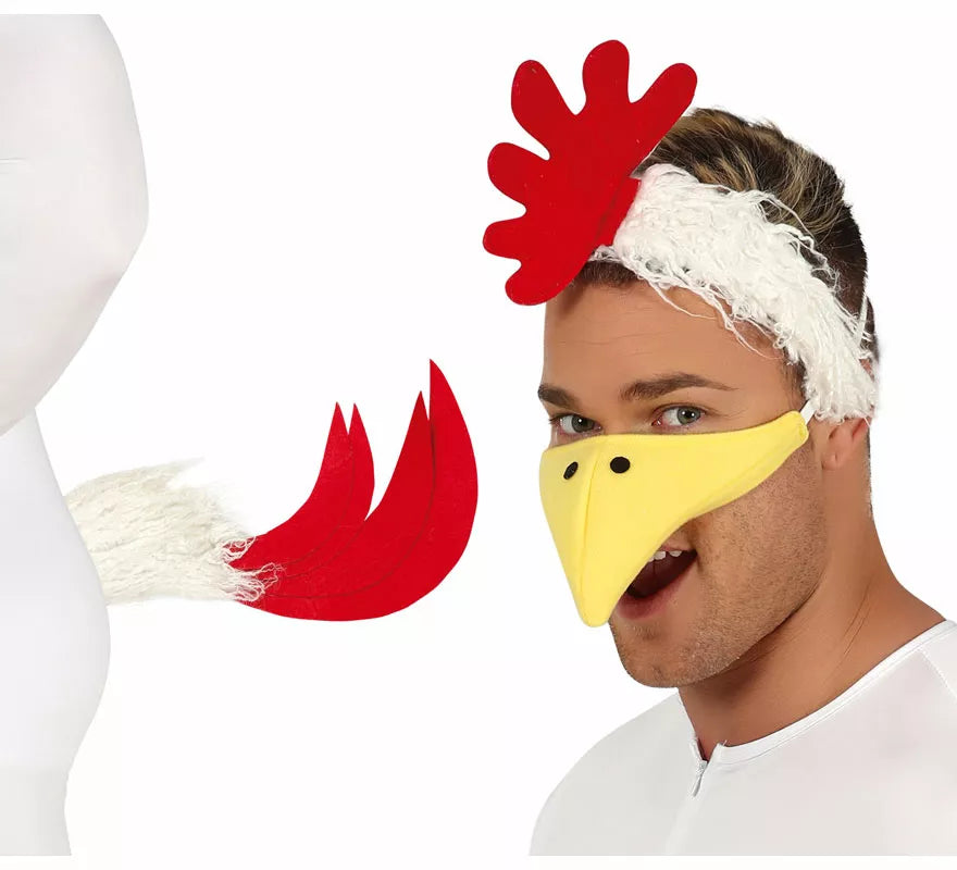Translation missing: en.Conjunto de Gallina: Cola, Diadema y Pico