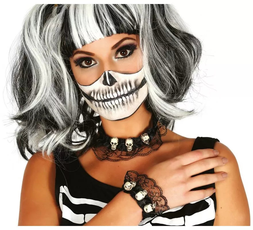Translation missing: it.Conjunto de gargantilla y pulsera de Calaveras