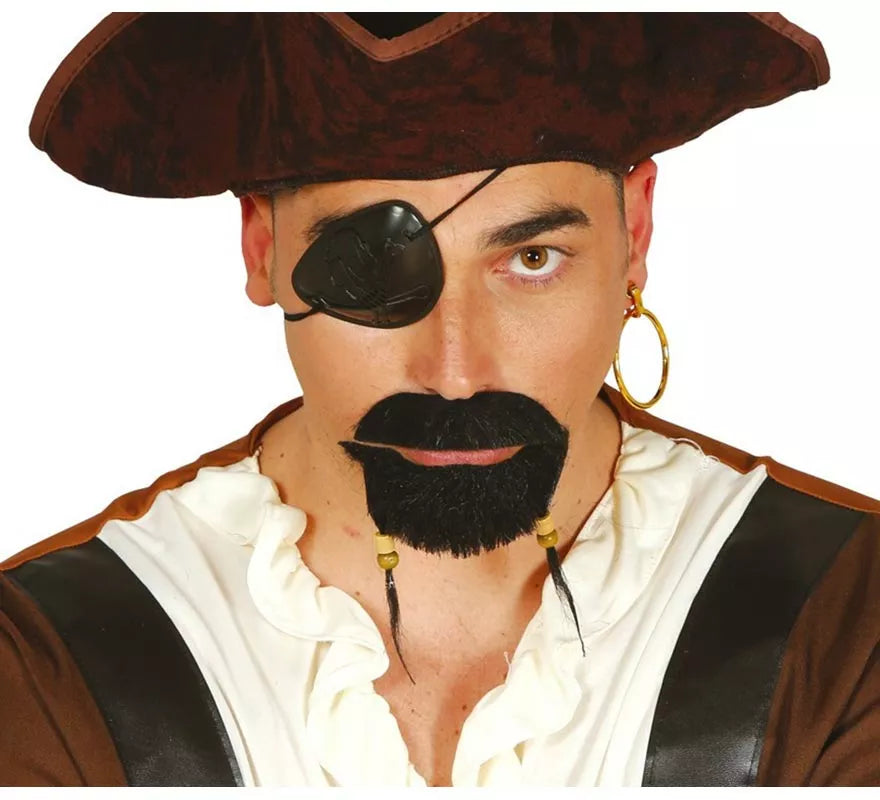 Conjunto de parche y pendiente de Pirata