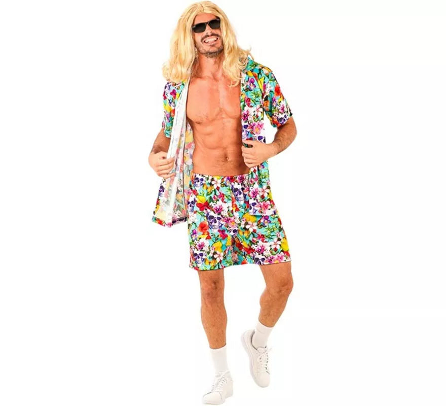 Translation missing: en.Conjunto de Verano con Estampado de Calaveras: Camisa y Shorts para hombre