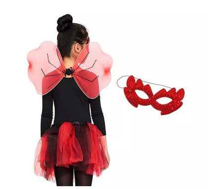 Conjunto Demonio infantil: Tutú, Alas y Antifaz