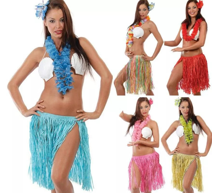 Conjunto Hawaiano de 3 Piezas en varios colores para mujer