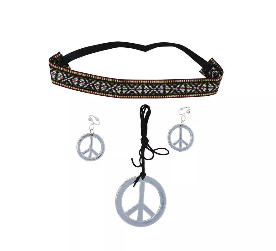 Translation missing: en.Conjunto Hippie de pendientes, collar y cinta