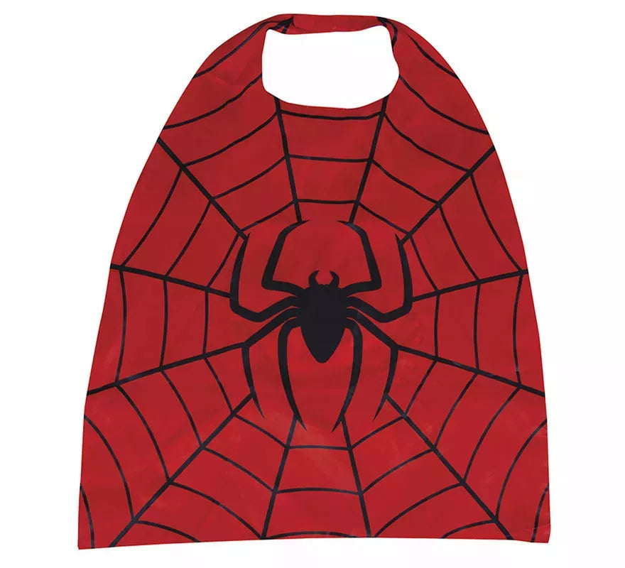 Conjunto Infantil Súper Araña: Antifaz y capa de 70 cms