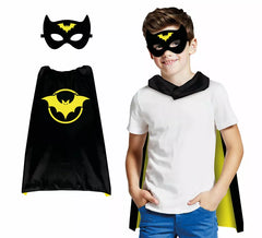 Super Bat Children's Set: Mask and 70 cm cape